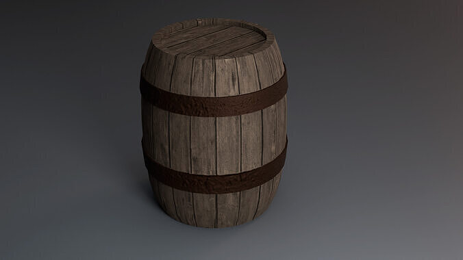 3d Barrel - Low Poly Low-poly 3D model