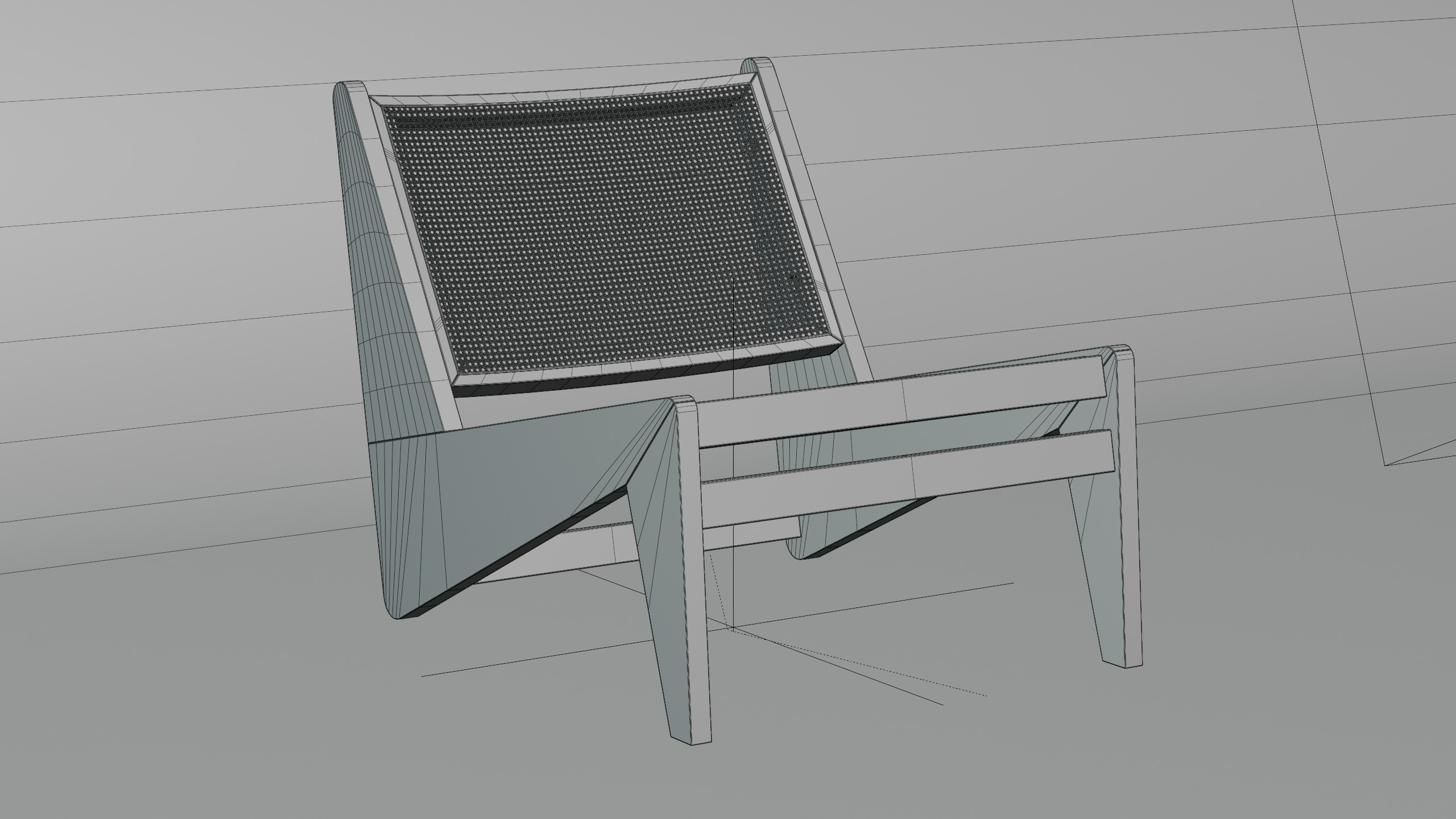 Kangaroo Armchair 3D Model Free 3D model_11