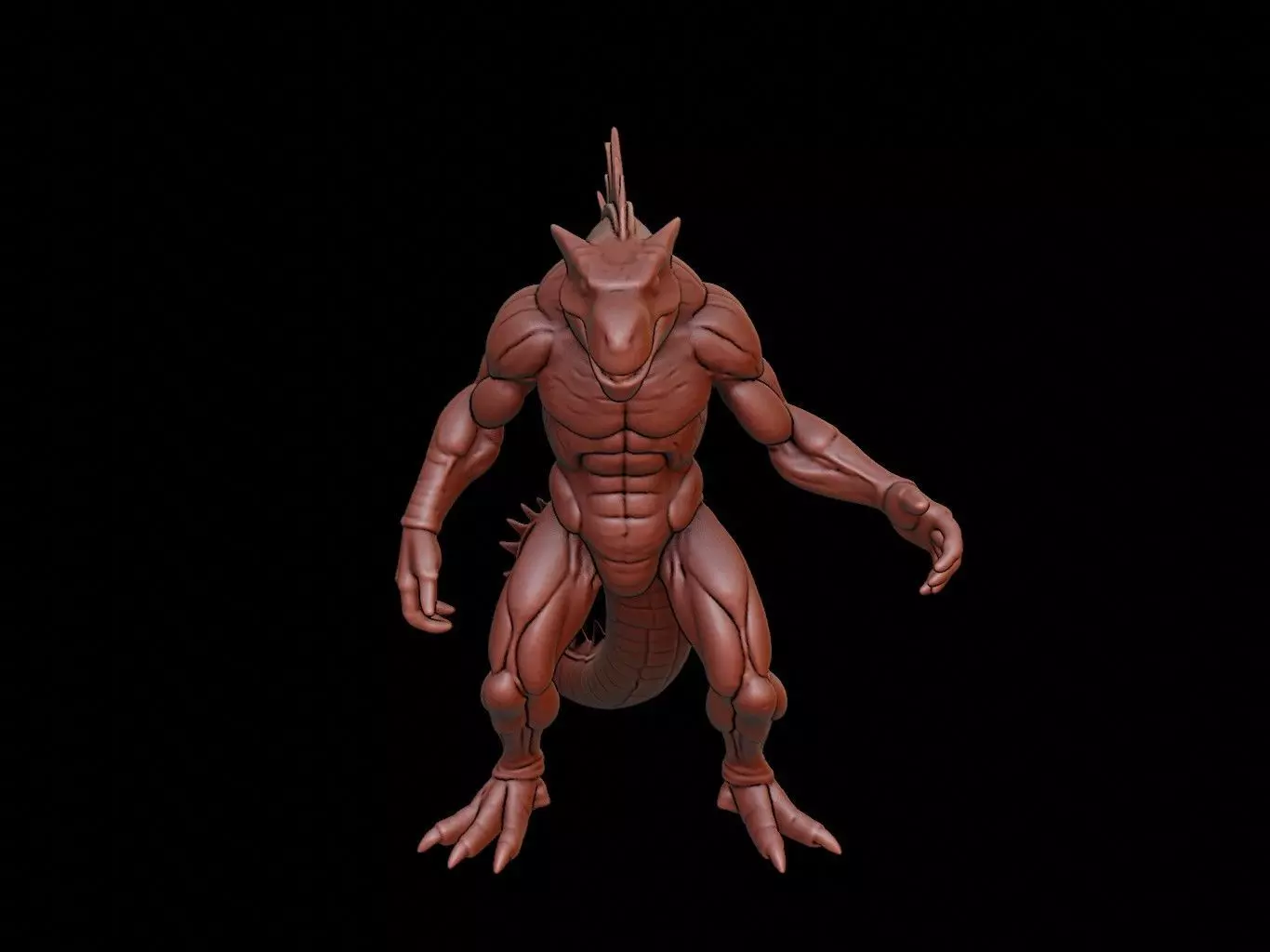 Basilisk Figure 3D print model_0
