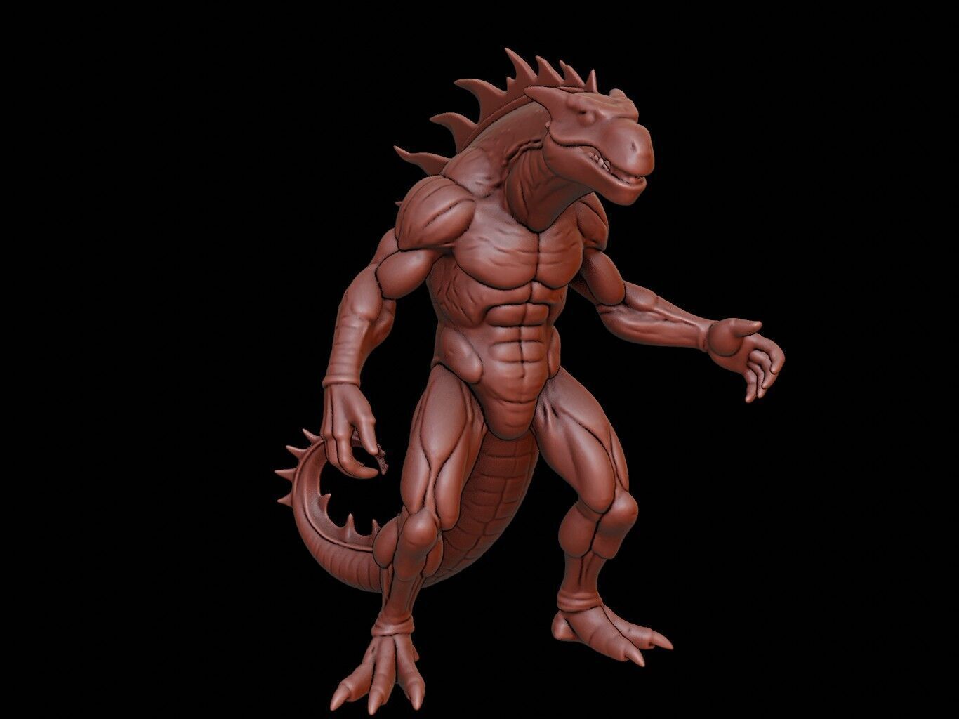 Basilisk Figure 3D print model_1