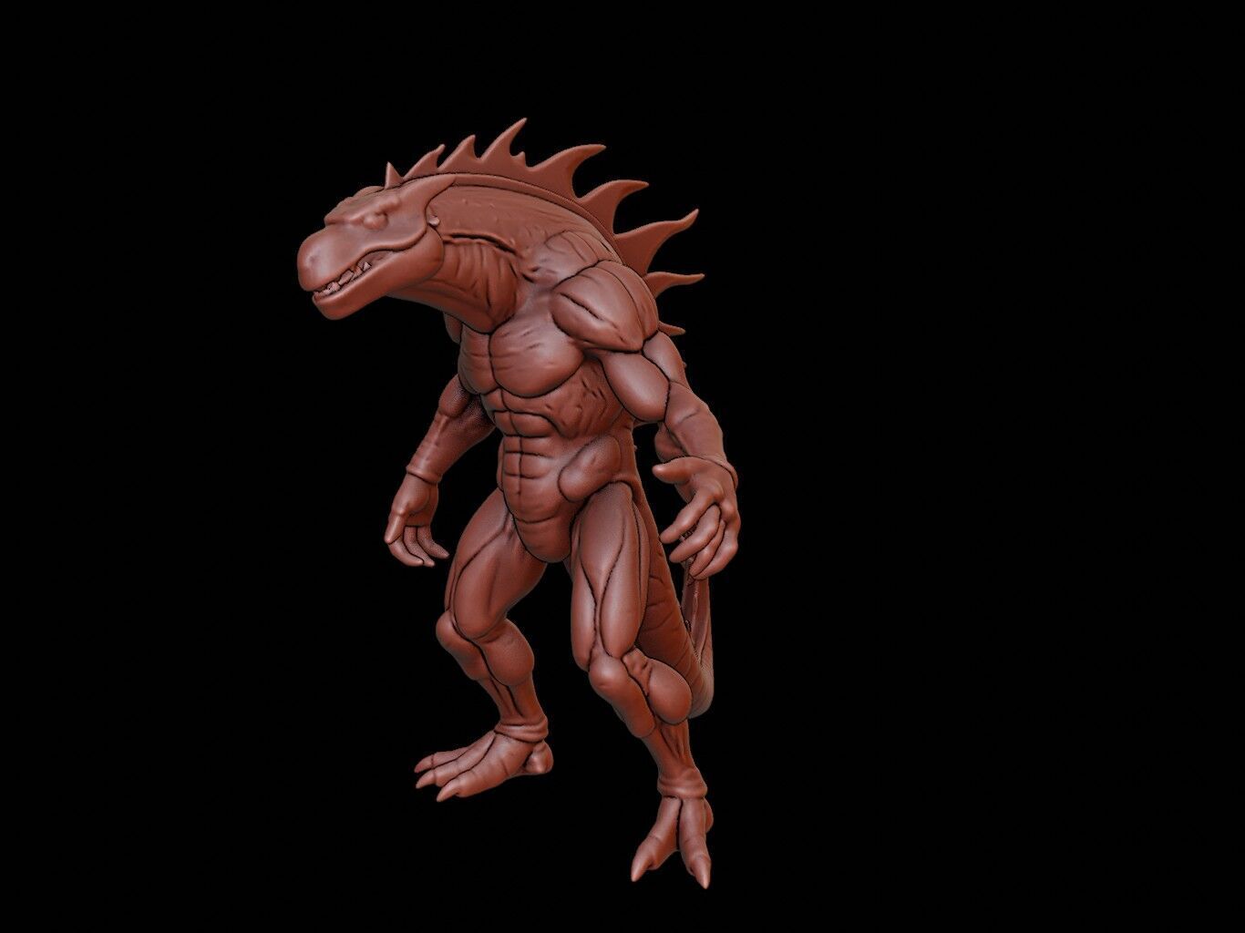 Basilisk Figure 3D print model_2