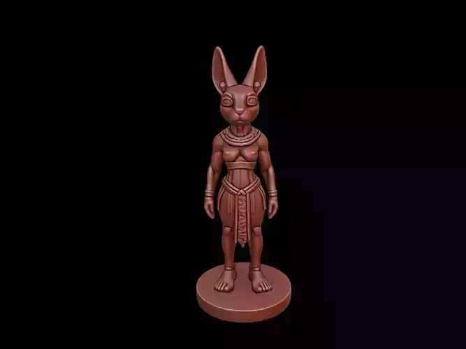 Bastet Figure 3D print model