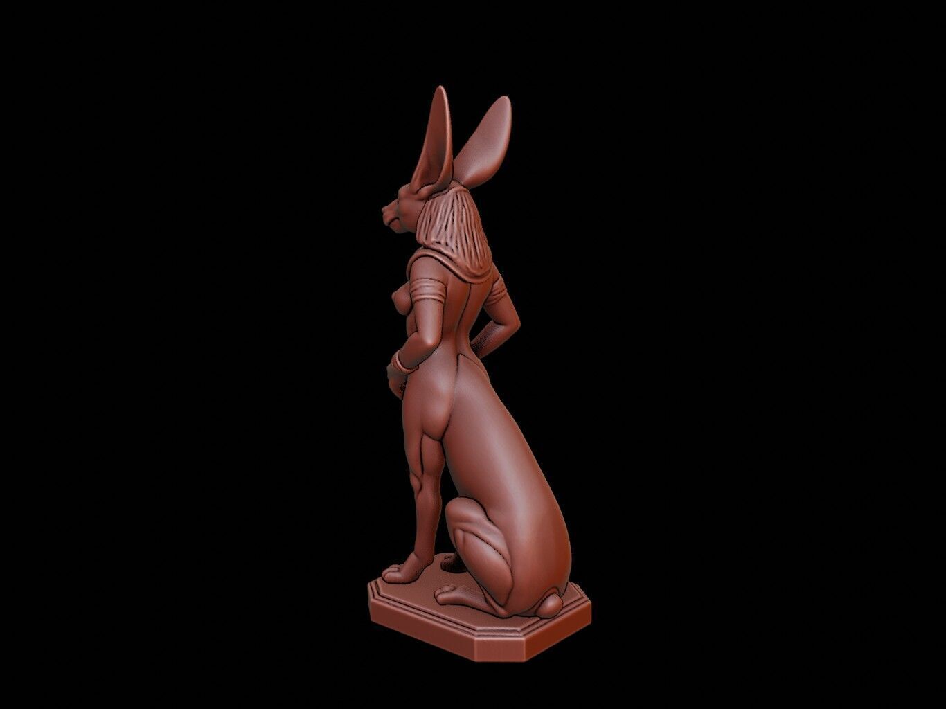 Bastet Figure 3D print model_2