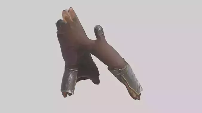 Magic Gauntlets model Low-poly 3D model