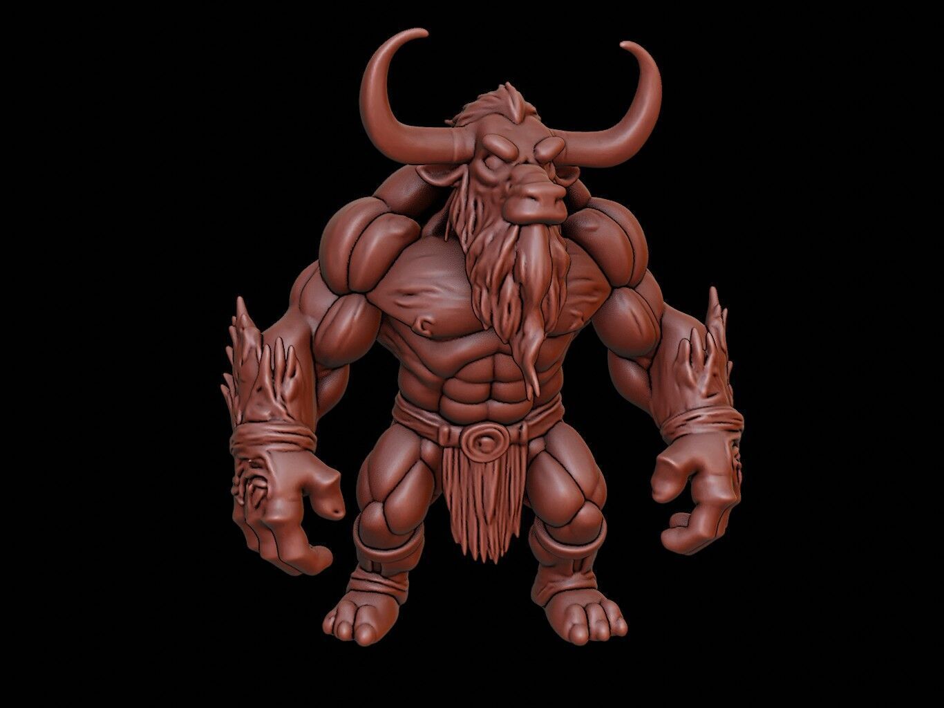 Behemoth Figure 3D print model_1