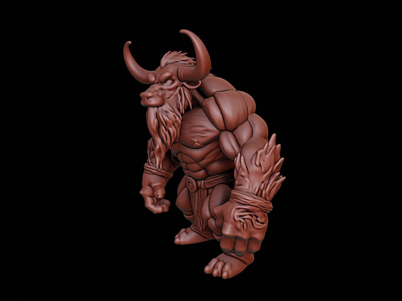 Behemoth Figure 3D print model_2