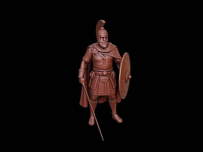 Byzantine Warrior Figure 3D print model