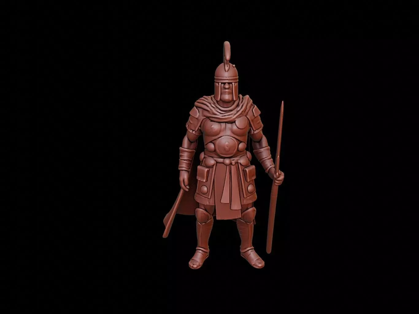 Byzantine Warrior Figure 3D print model
