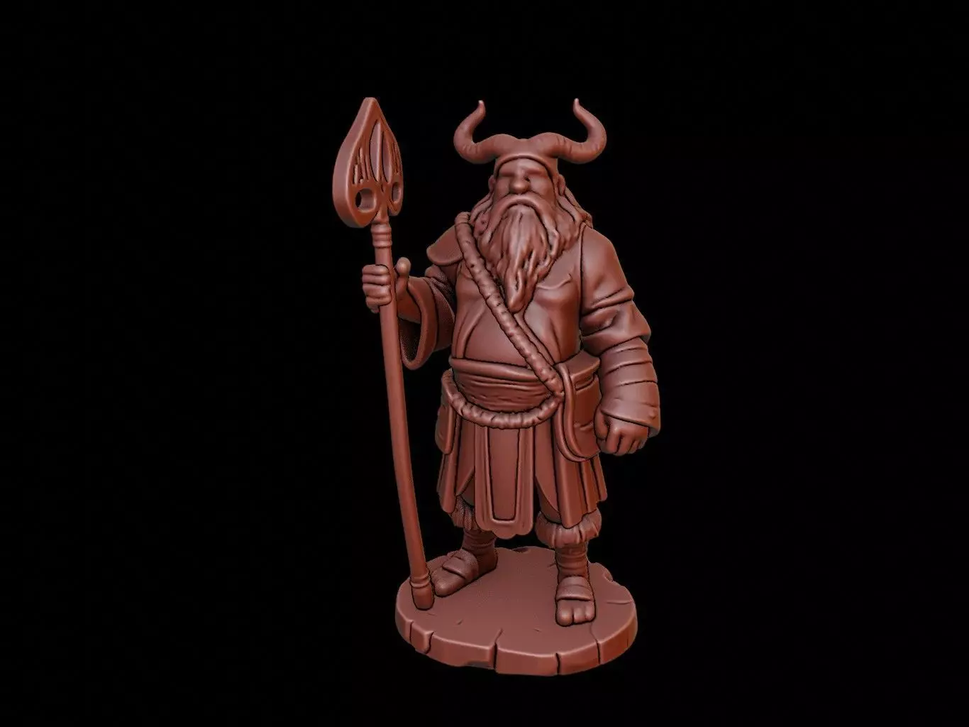 Celtic Druid Figure 3D print model