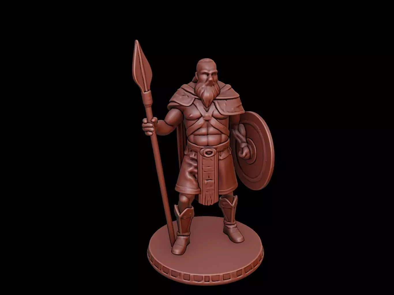 Celtic Warrior Figure 3D print model