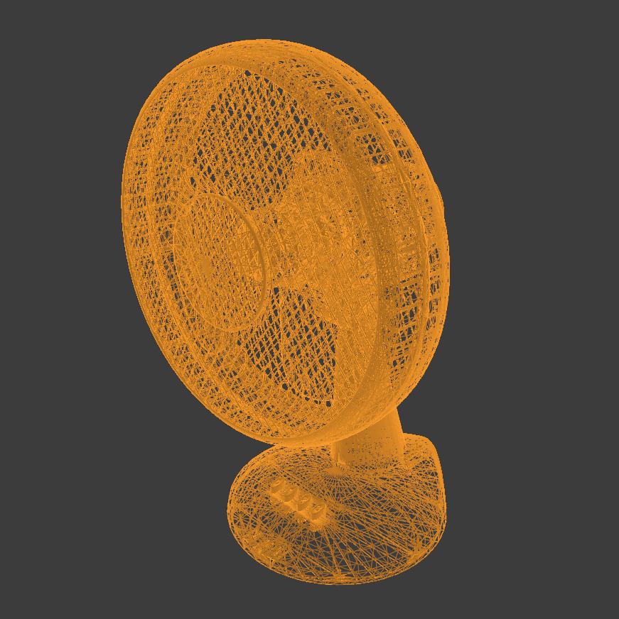 Desk Fan 3D model_10