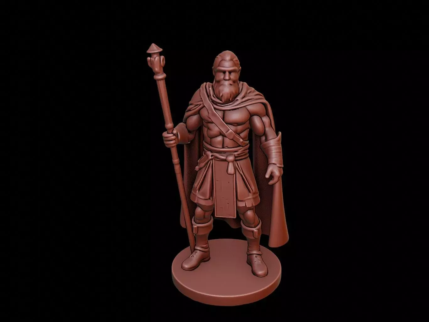 Celtic Warrior Figure 3D print model_0