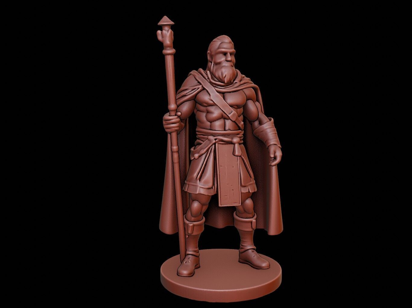 Celtic Warrior Figure 3D print model_1