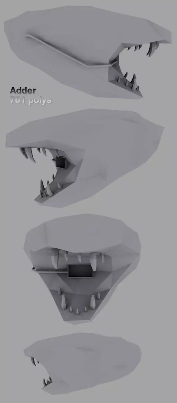 Adder - old asteroid station Free 3D model