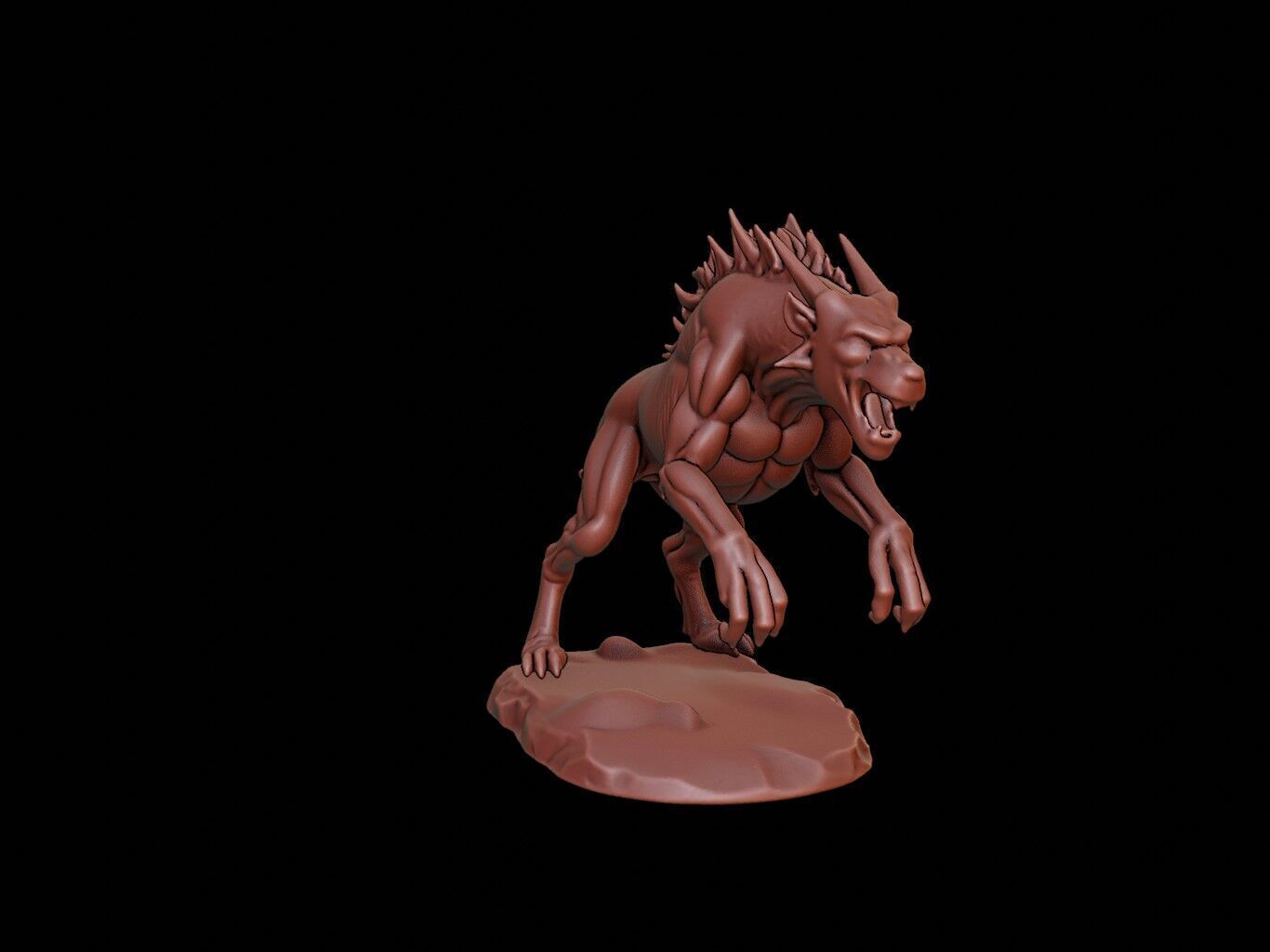 Cerberus Figure 3D print model_1