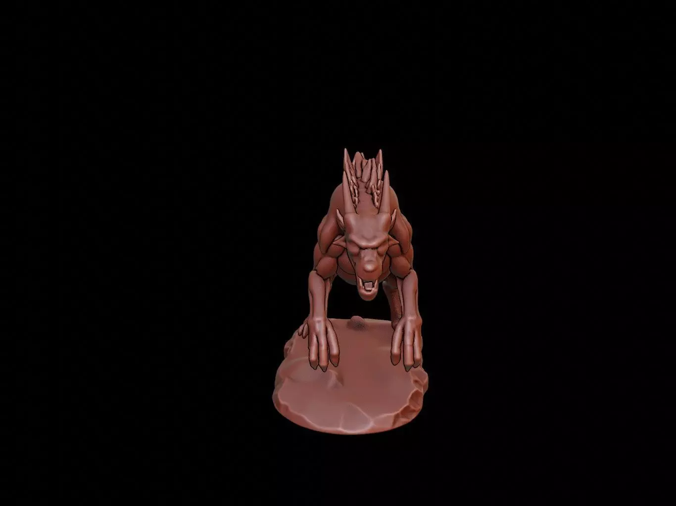 Cerberus Figure 3D print model_0
