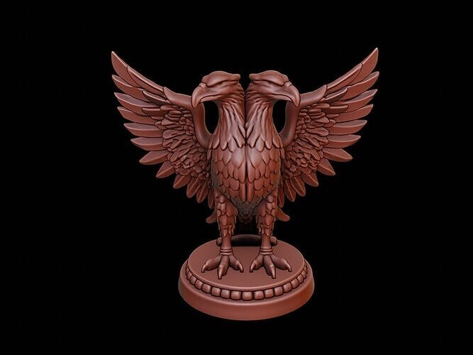 Double-Headed Eagle Figure 3D print model