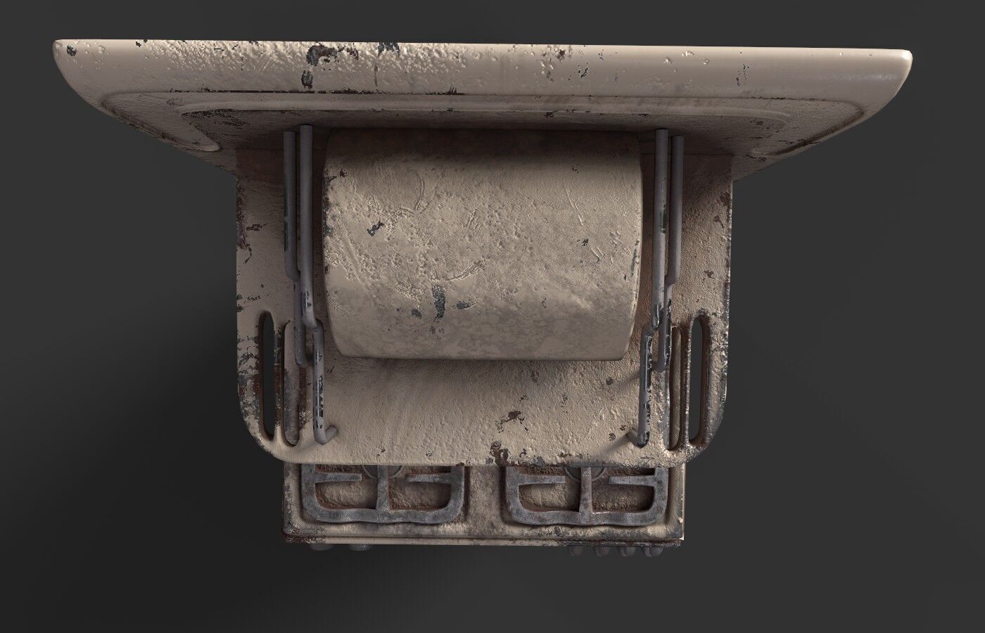 Gas Stove Low-poly 3D model_3