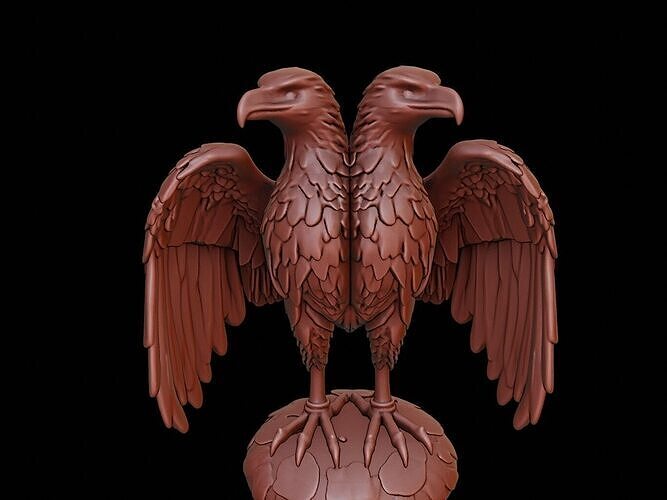 Double-Headed Eagle Figure 3D print model