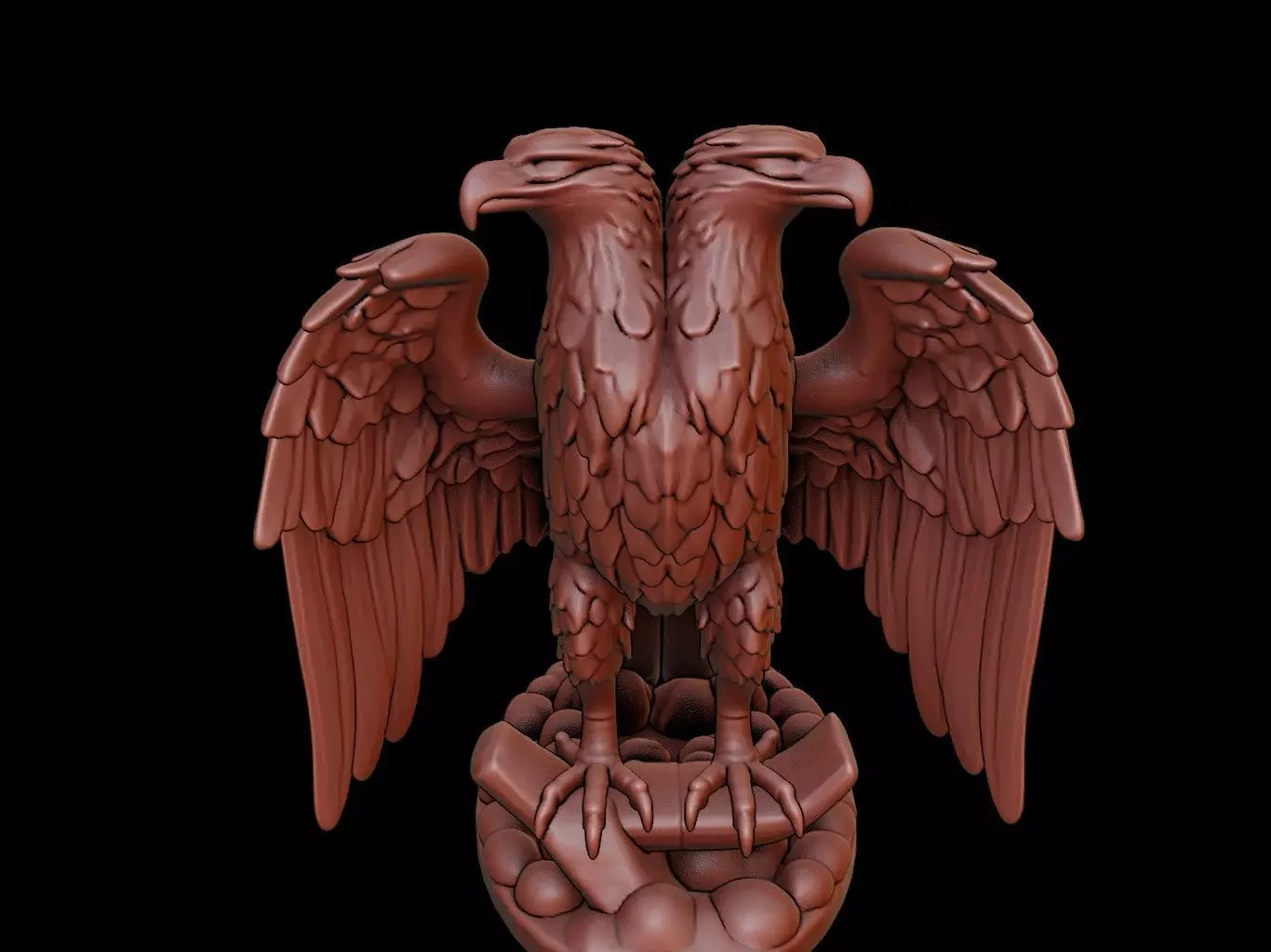 Double-Headed Eagle Figure 3D print model