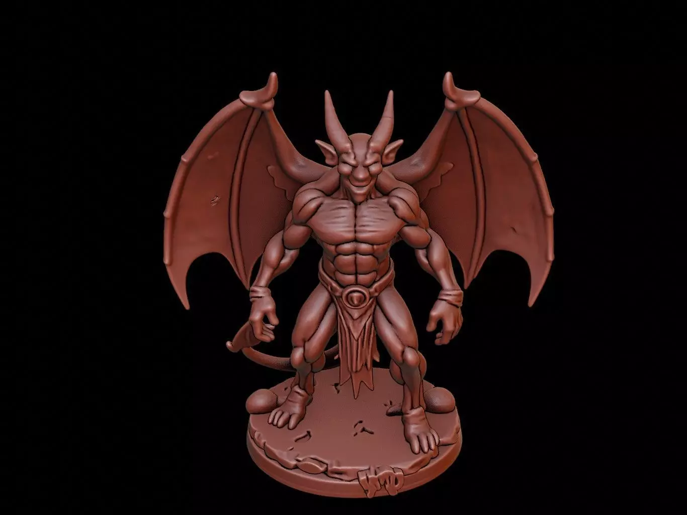 Gargoyle Figure 3D print model_0