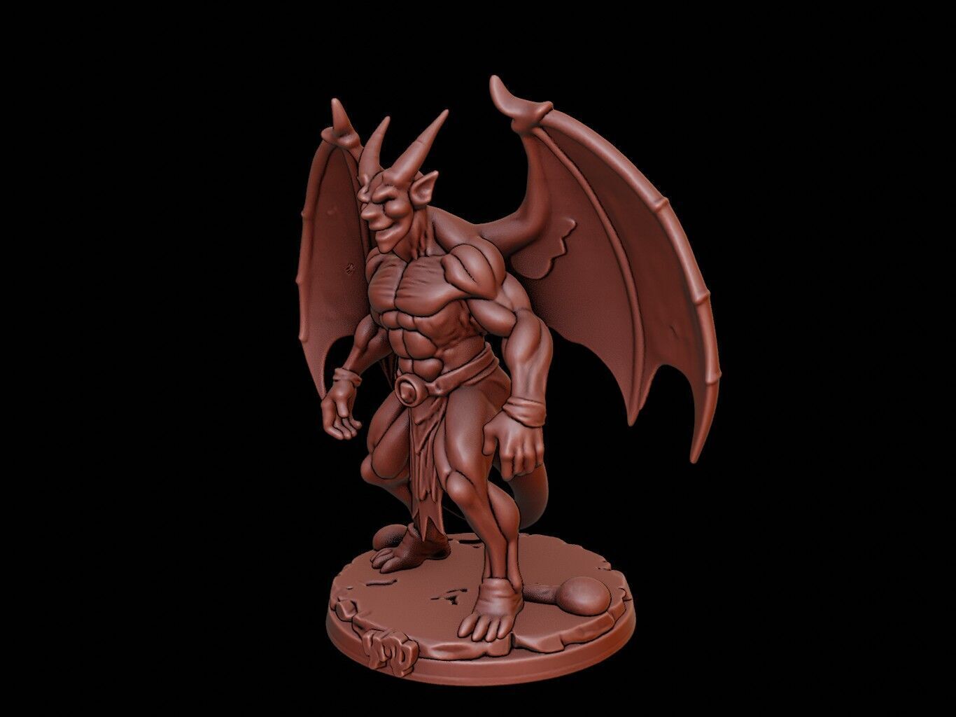 Gargoyle Figure 3D print model_2