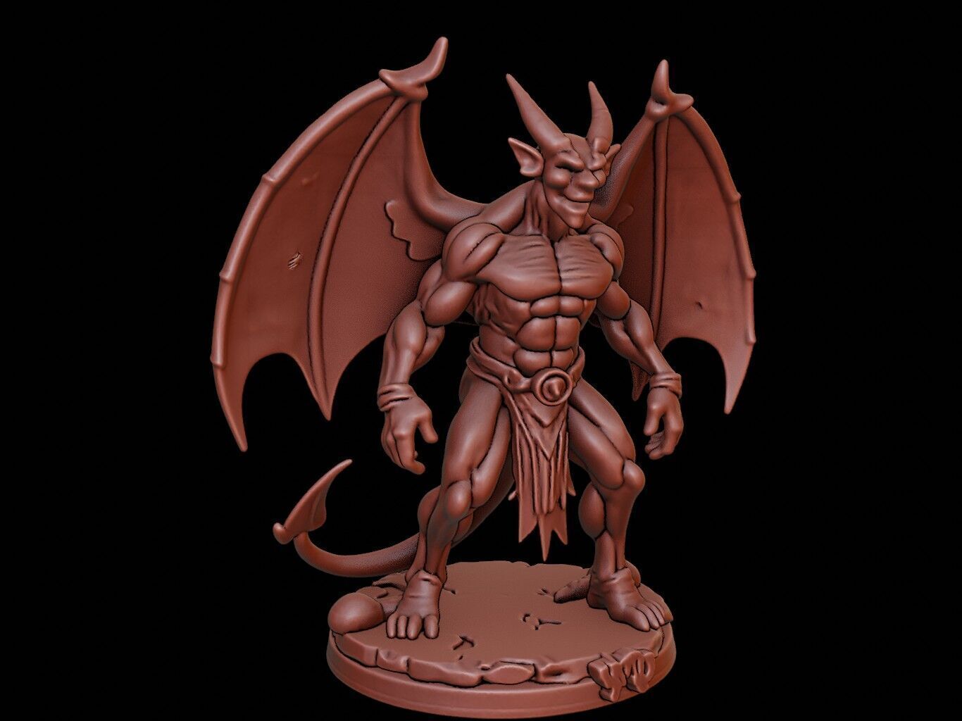 Gargoyle Figure 3D print model_1