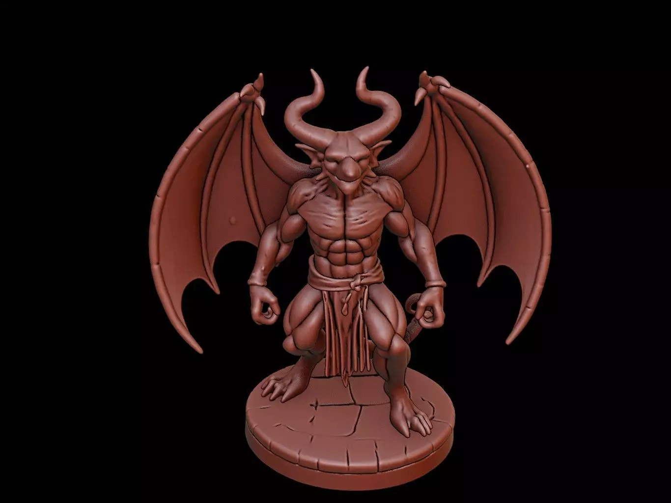 Gargoyle Figure 3D print model_0