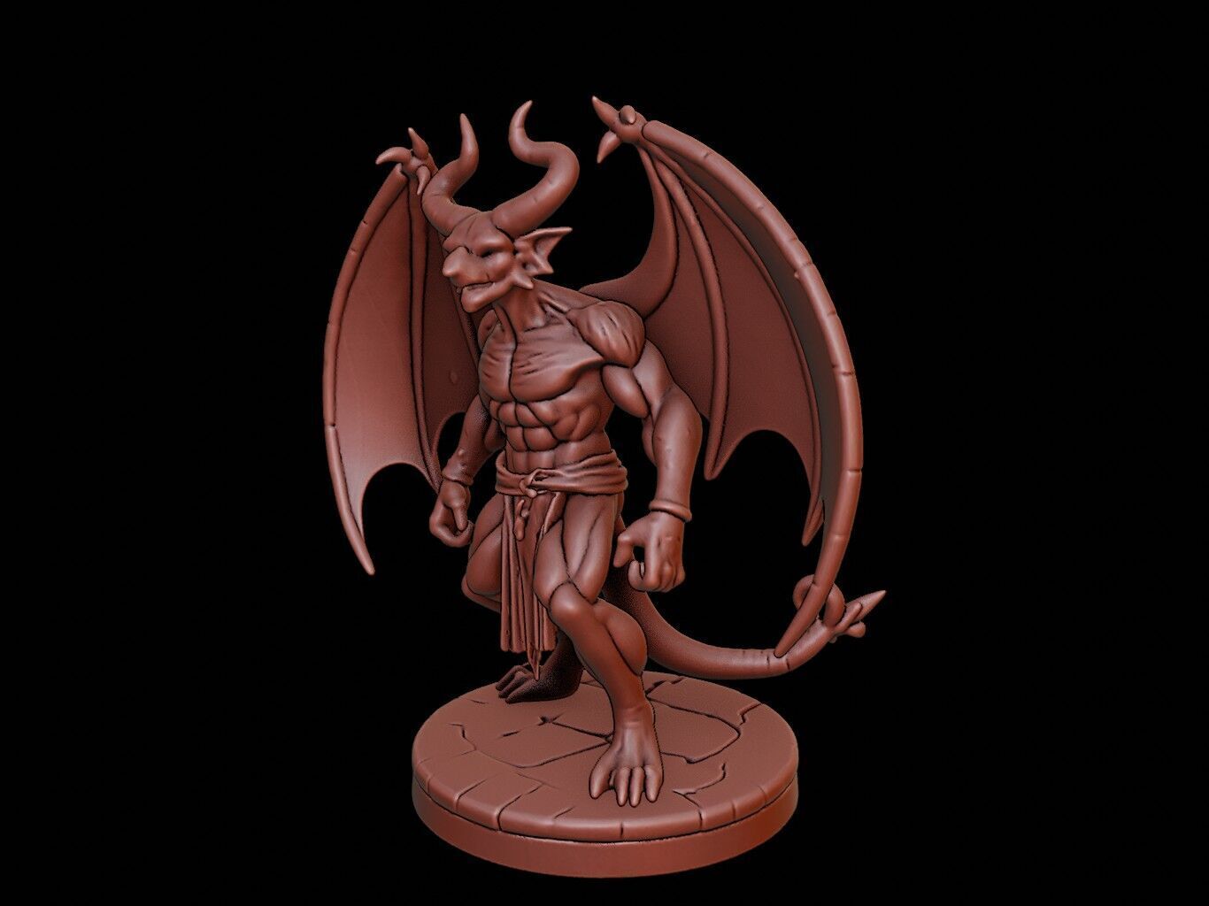 Gargoyle Figure 3D print model_2