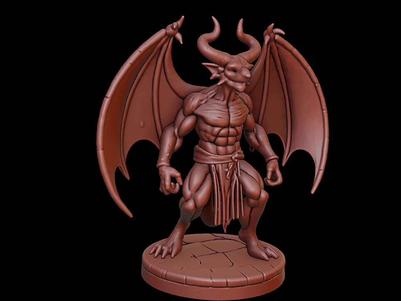 Gargoyle Figure 3D print model_1