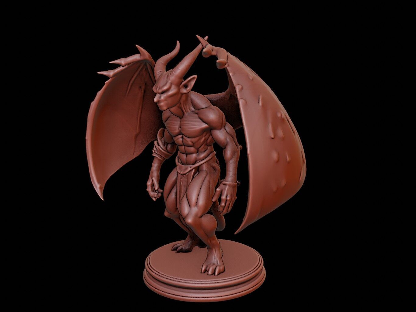 Gargoyle Figure 3D print model_2