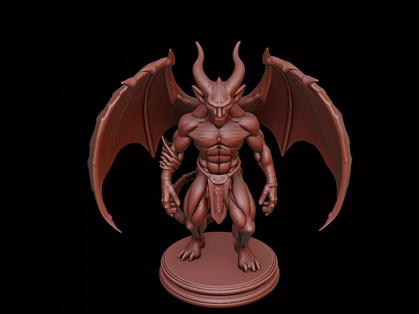 Gargoyle Figure 3D print model_0