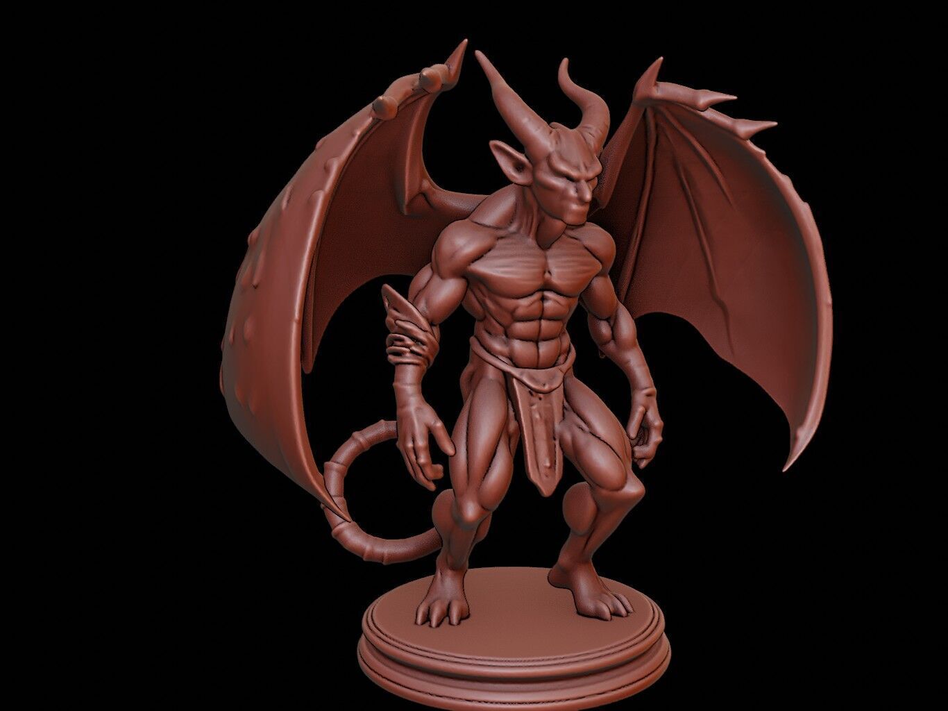 Gargoyle Figure 3D print model_1