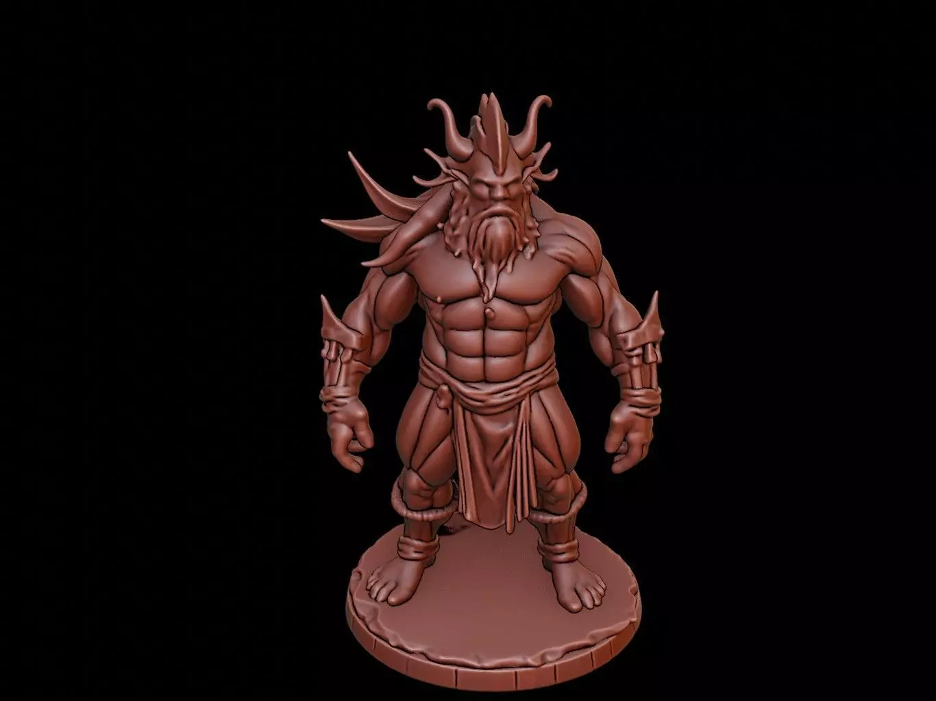 Gorgon Figure 3D print model_0