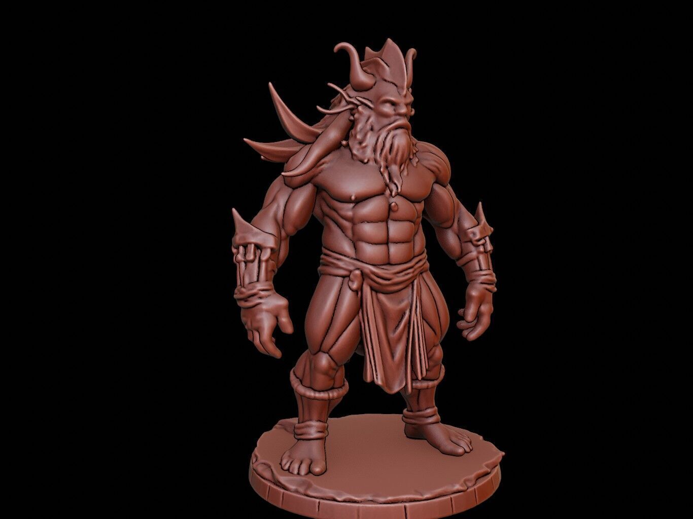 Gorgon Figure 3D print model_1