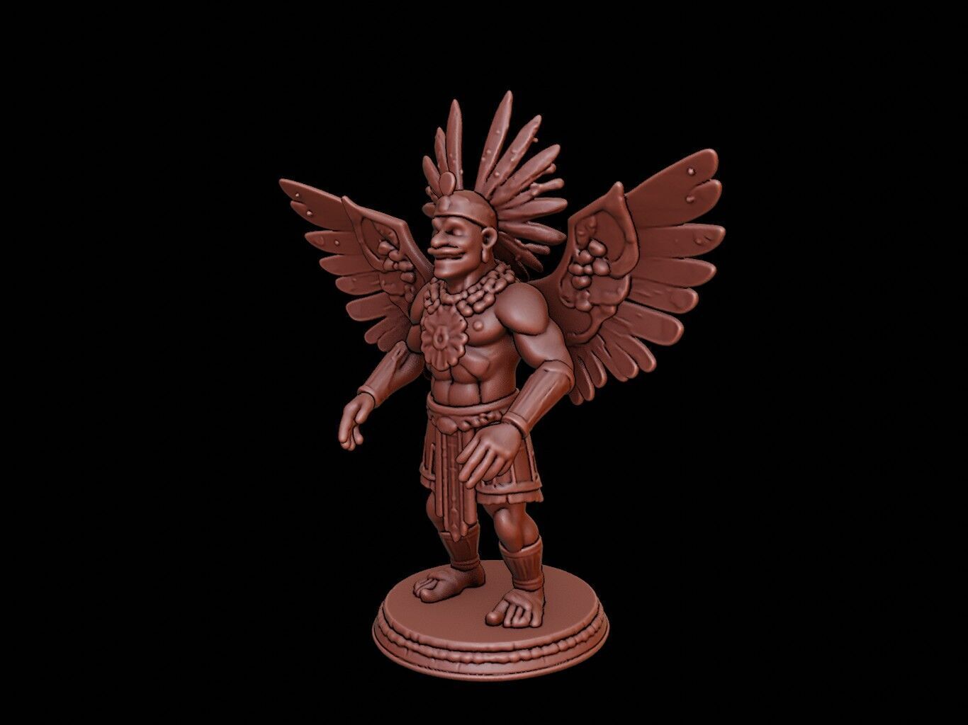 Huitzilopochtli Figure 3D print model_2