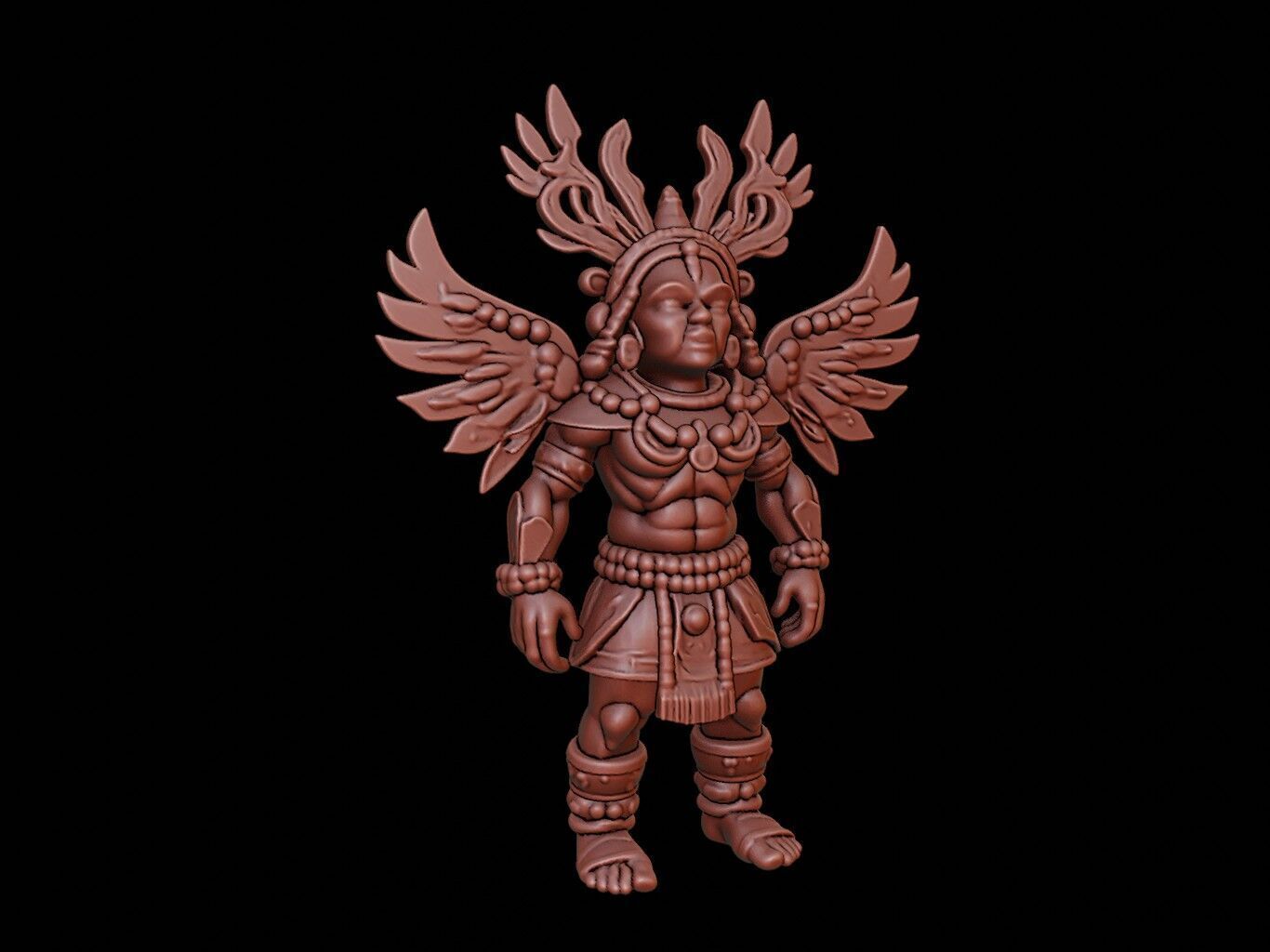 Huitzilopochtli Figure 3D print model_1
