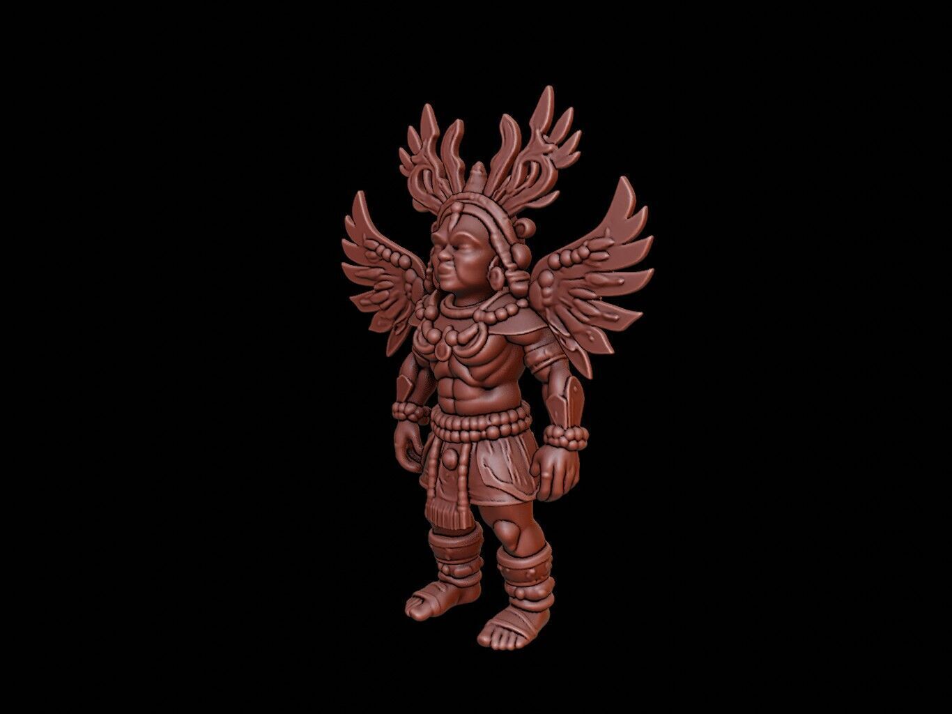 Huitzilopochtli Figure 3D print model_2