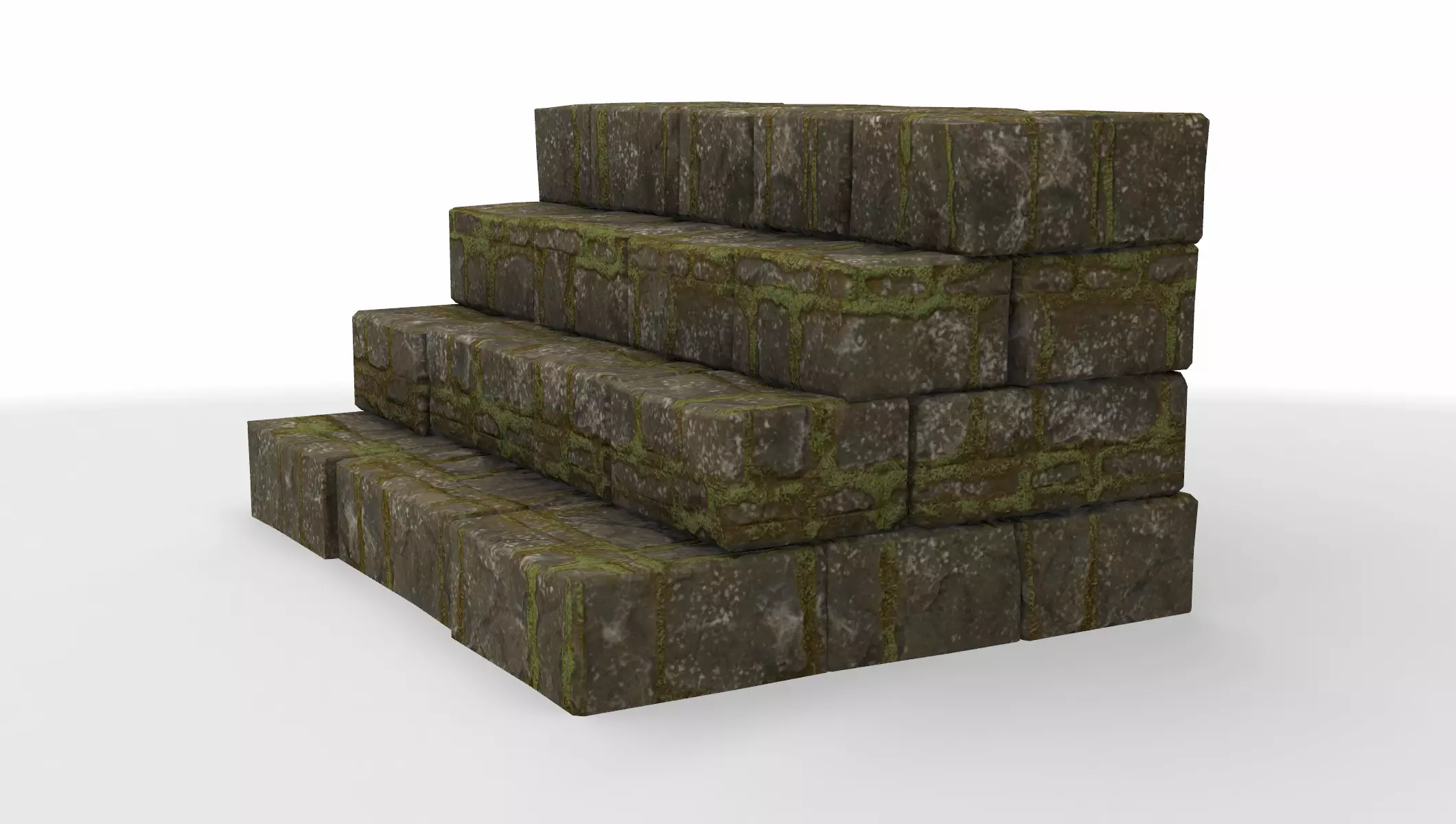 set architecture stairs 02 3D model_0