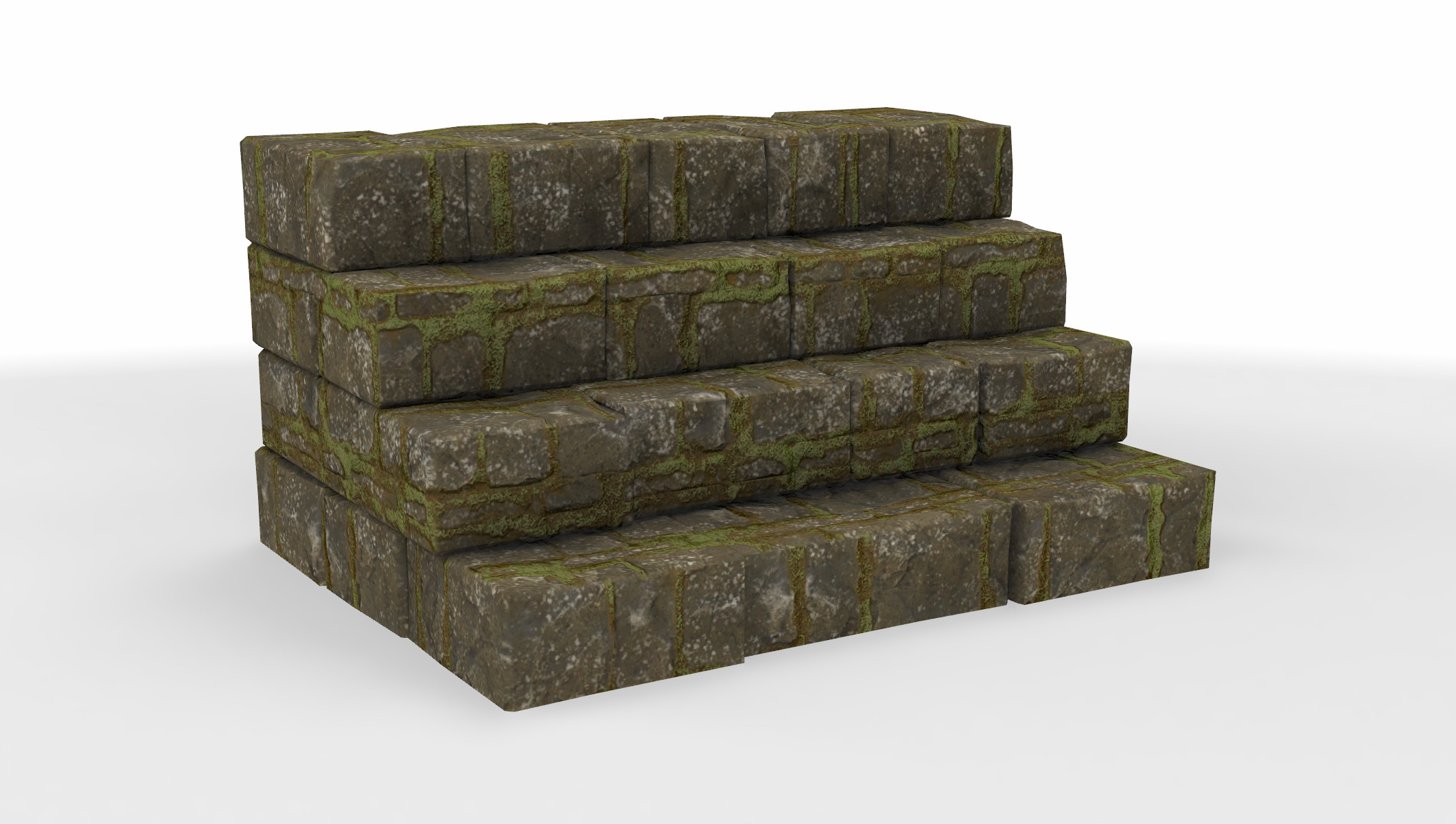 set architecture stairs 02 3D model_1