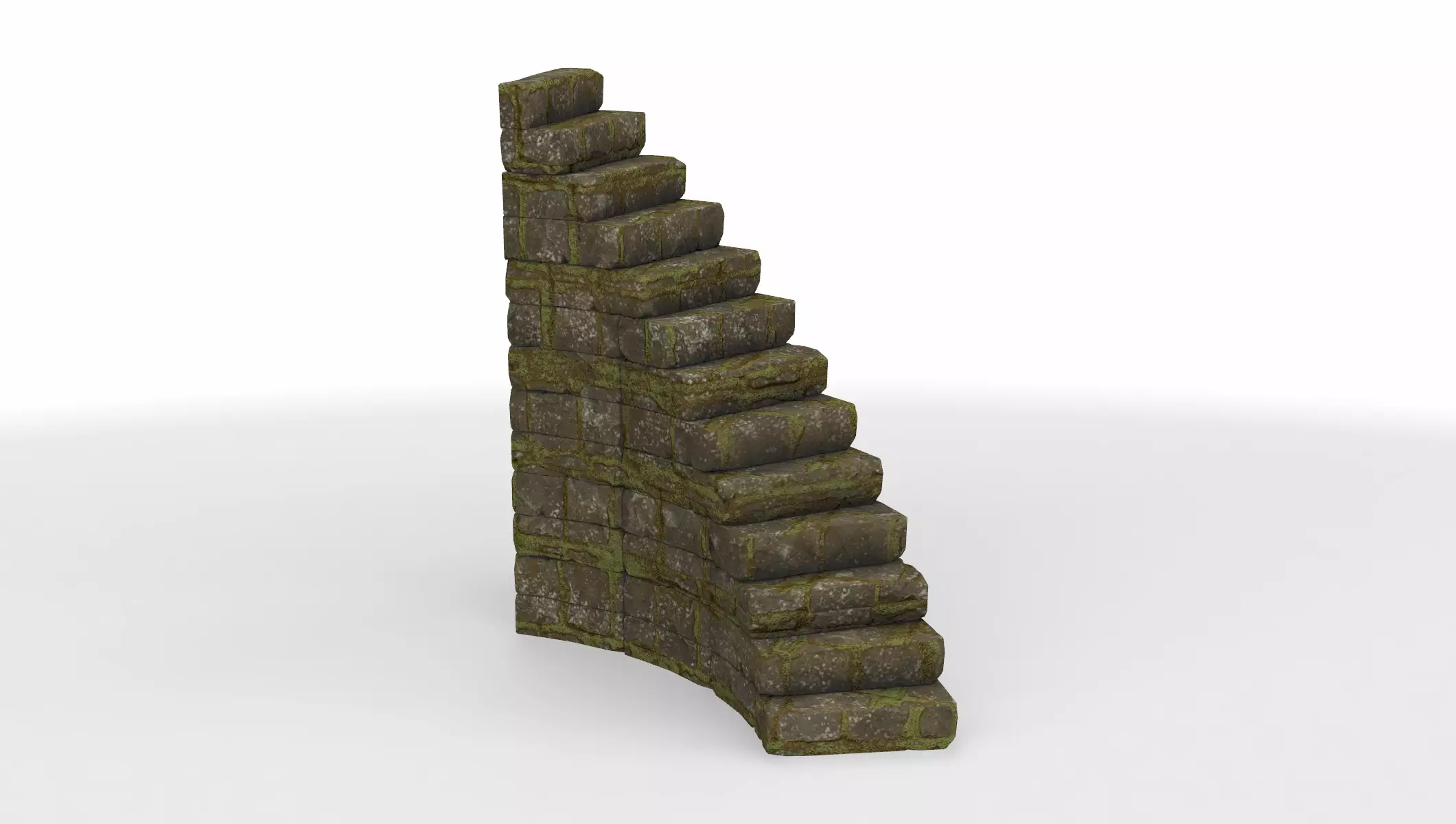 staircase ancient 05 3D model