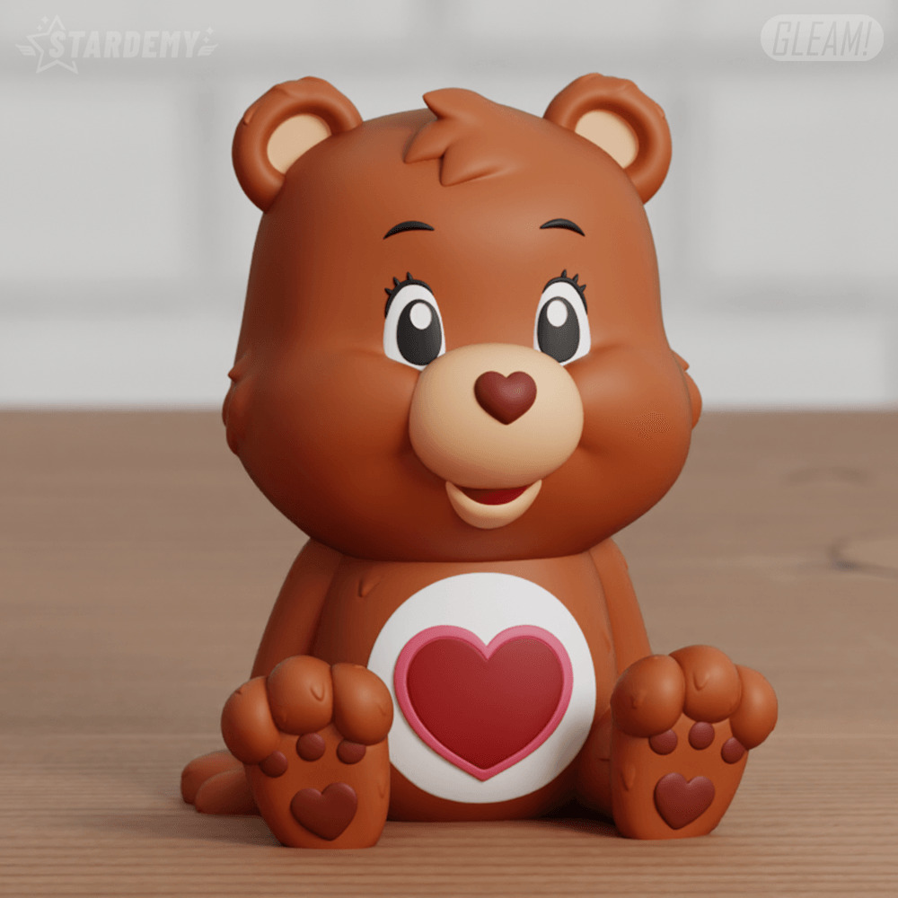 Care Bears Set Chibi Cute 80s Retro Vintage 3D print model_4