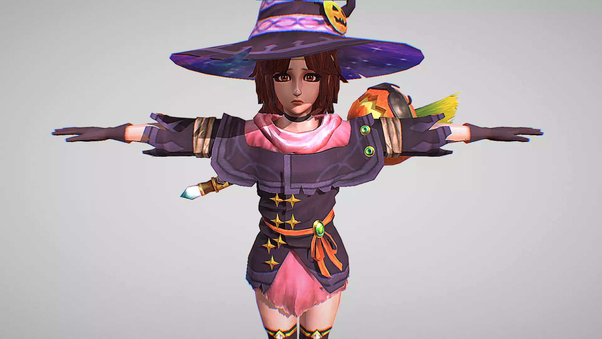 Lin - Halloween Costume - Fist Of The North Star - Legends Low-poly 3D model