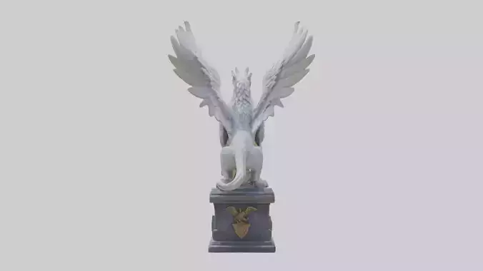 Majestic Gryphon statue model
