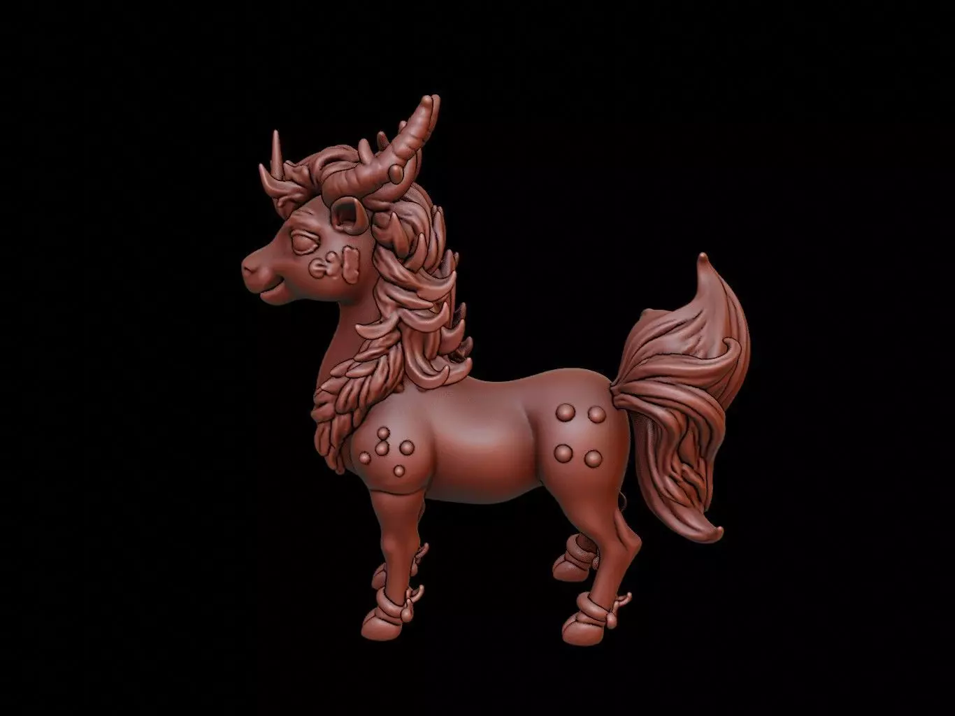Kirin Figure 3D print model_0