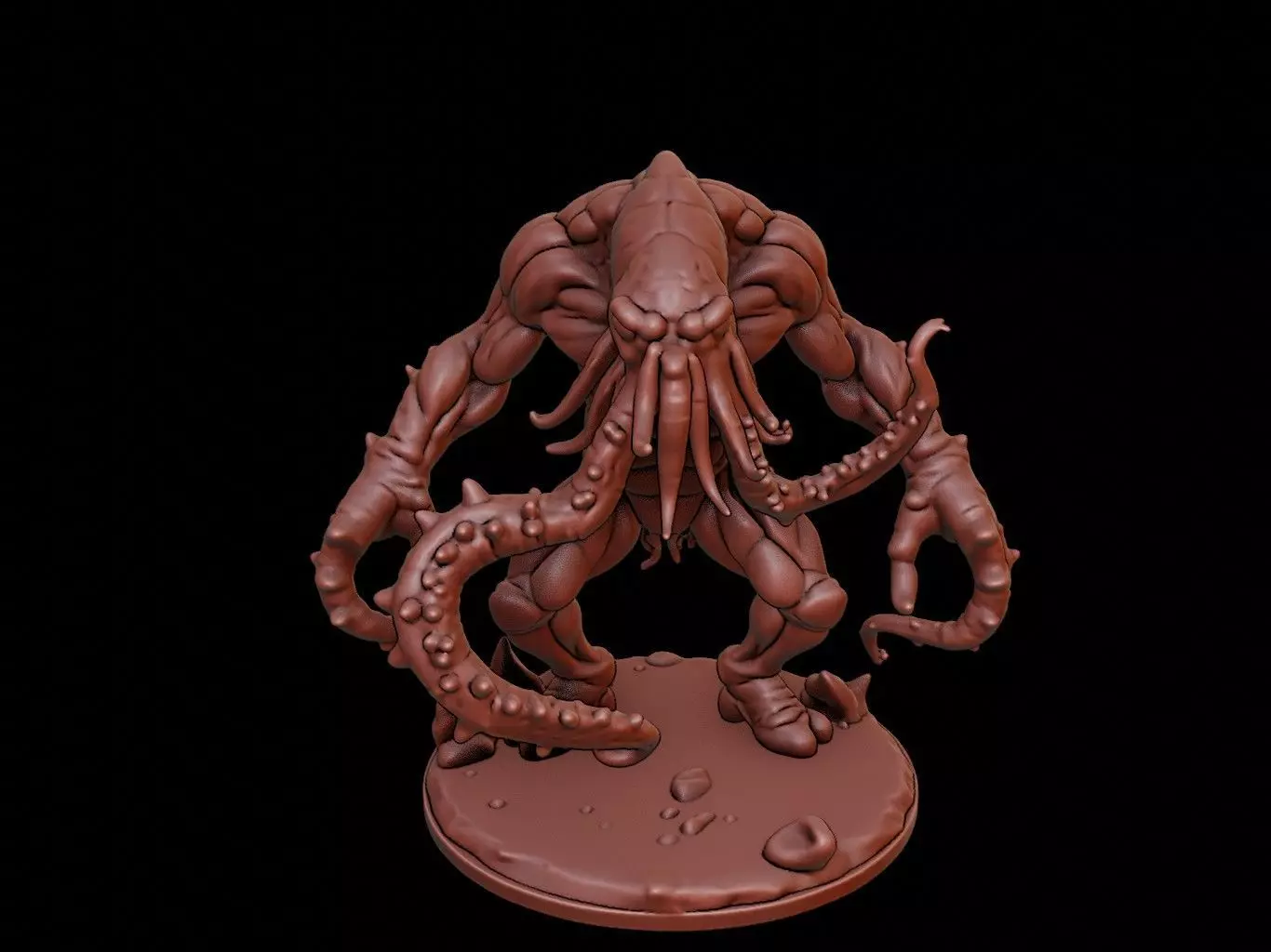 Kraken Figure 3D print model_0