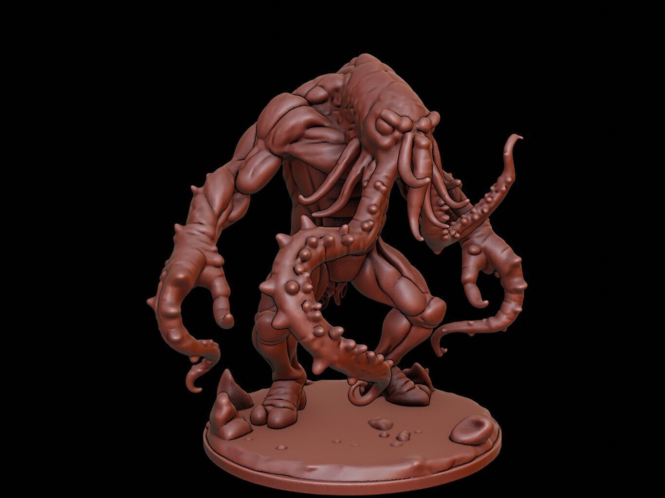 Kraken Figure 3D print model_1