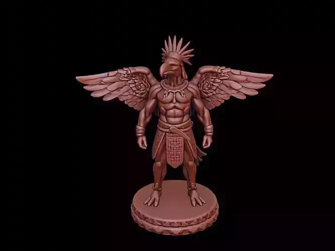 Maya Eagle Warrior Figure