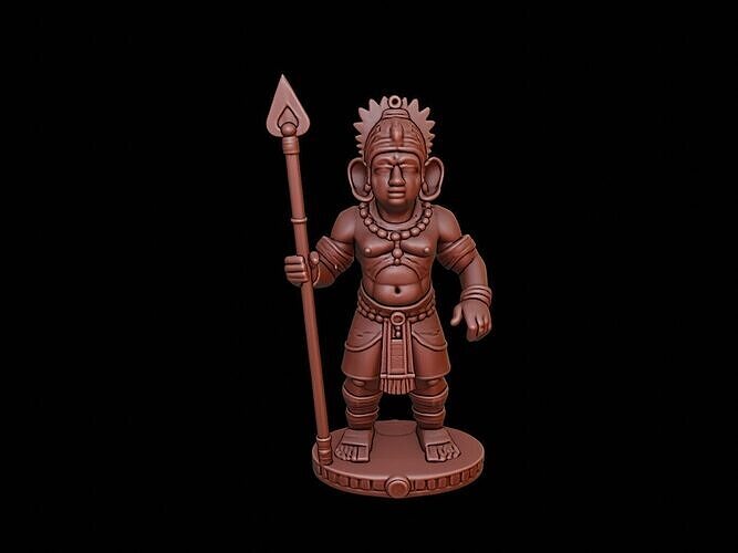 Maya God Figure 3D print model