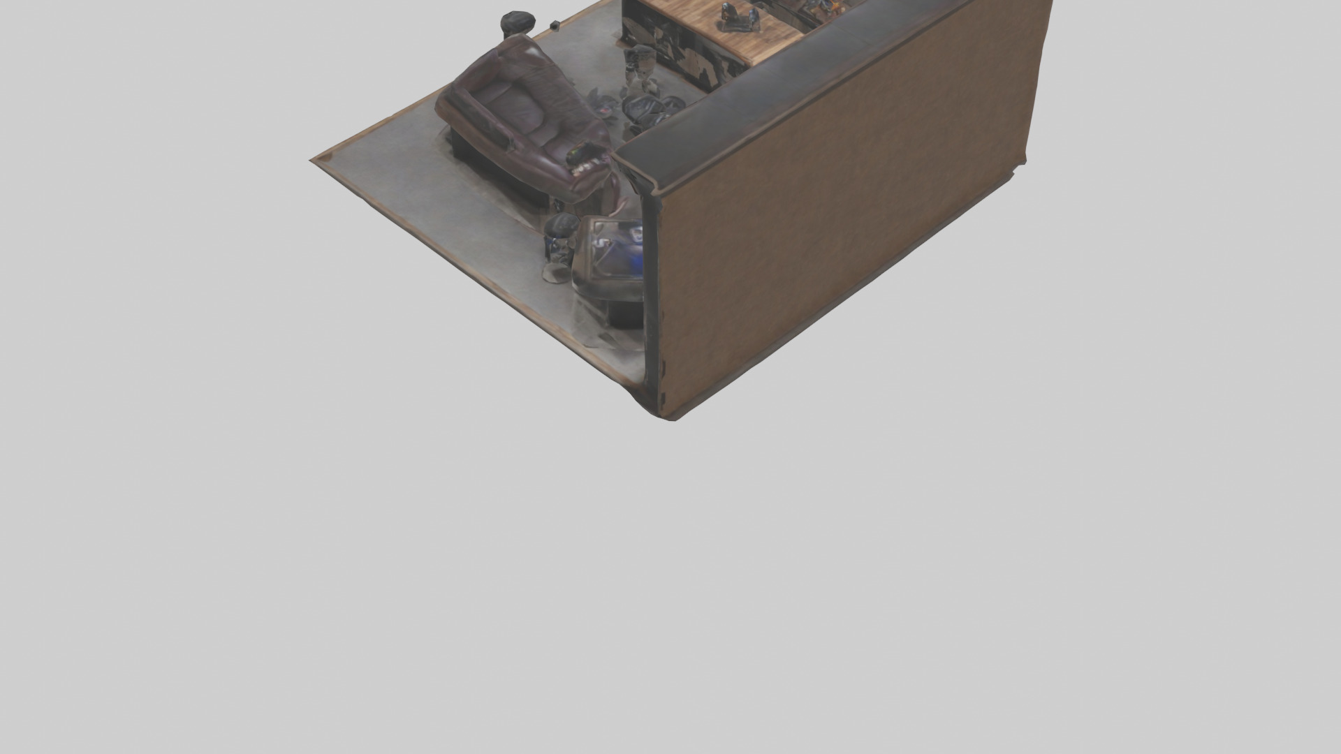 Man Cave Low-poly 3D model_3